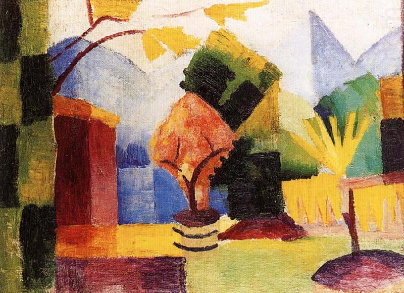 August Macke Garten am Thuner See china oil painting image